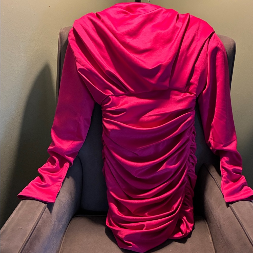 House of CB Pink Long Sleeve Dress